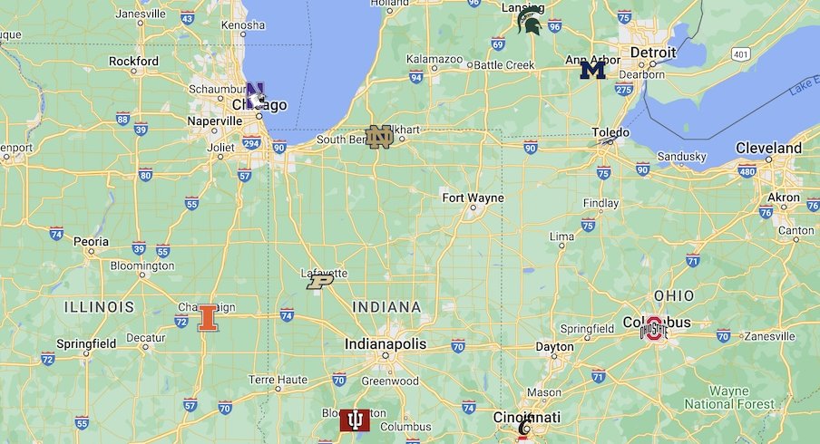 Twitter map shows fan support divided for NFL conference