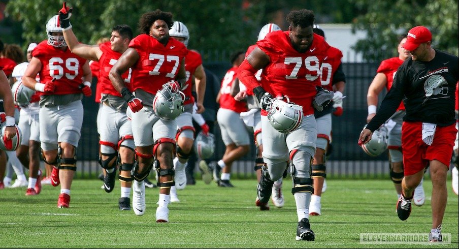 Paris Johnson, Dawand Jones and Ohio State offensive line