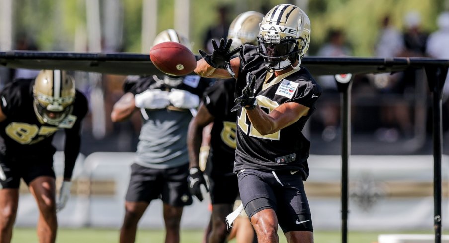 Chris Olave of the New Orleans Saints at NFL Training Camp