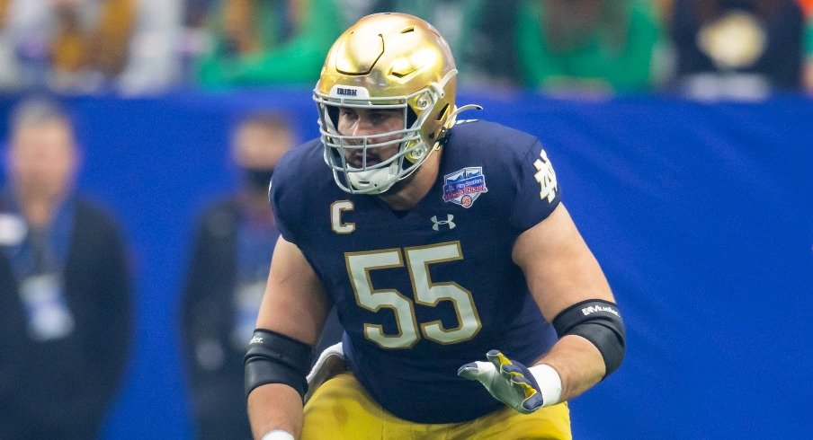 Notre Dame OL Jarrett Patterson questionable for Ohio State game