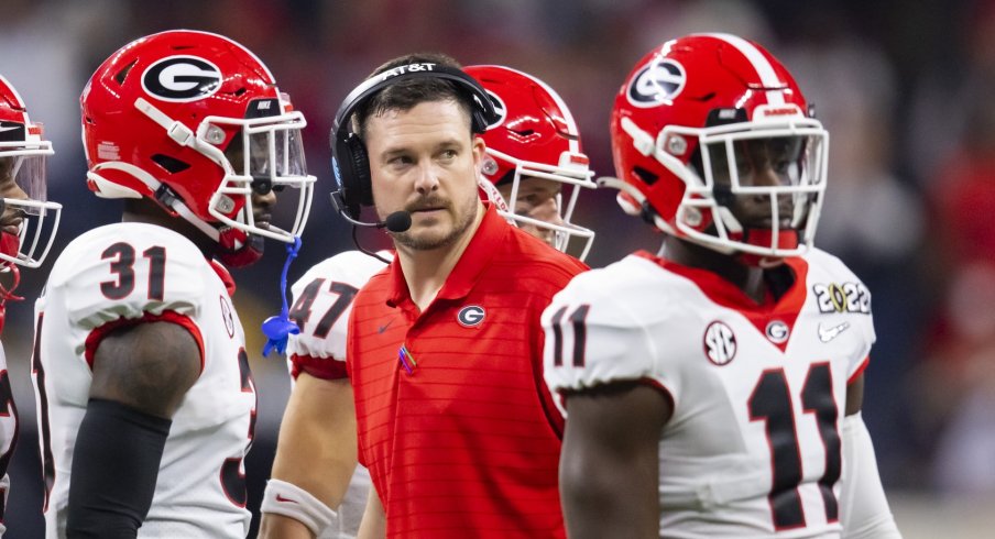 Dan Lanning, current Oregon head coach and former Georgia defensive coordinator.