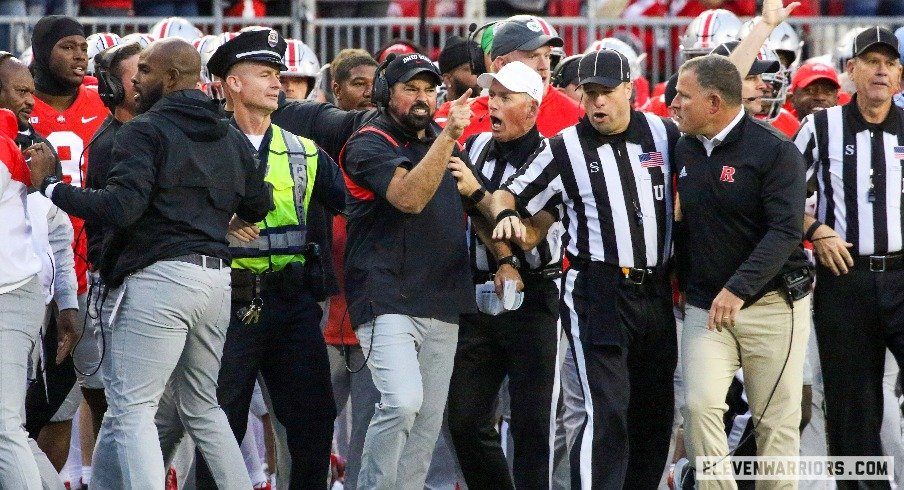 Ryan Day and Greg Schiano get into it