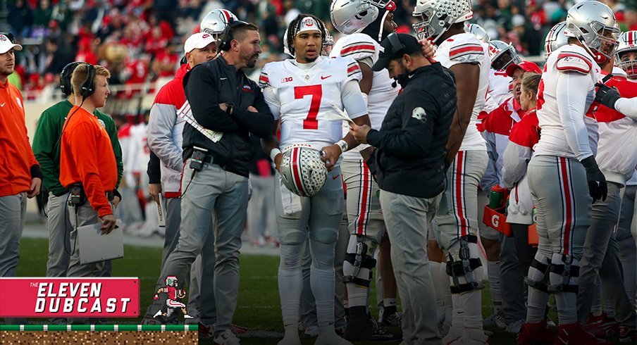 Brian Hartline, C.J. Stroud, and Ryan Day