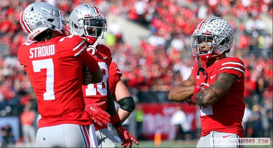 C.J. Stroud, Marvin Harrison Jr. and Emeka Egbuka