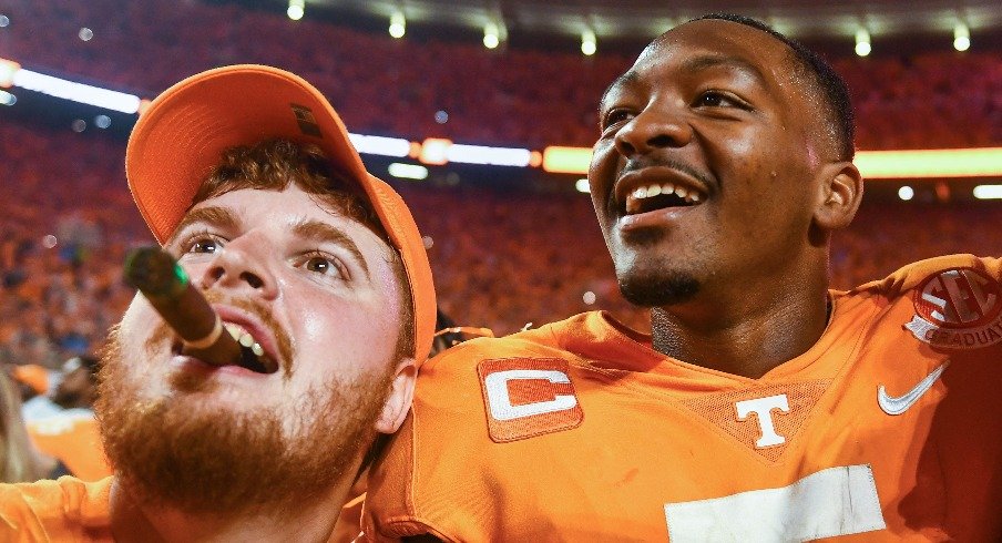 Quarterback Hendon Hooker of the Tennessee Volunteers