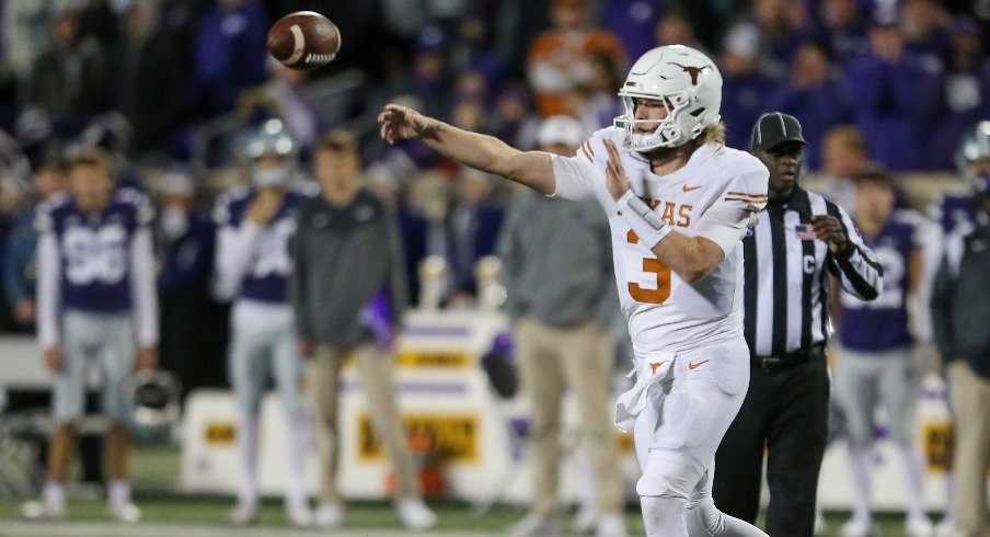 Quarterback Quinn Ewers of the Texas Longhorns