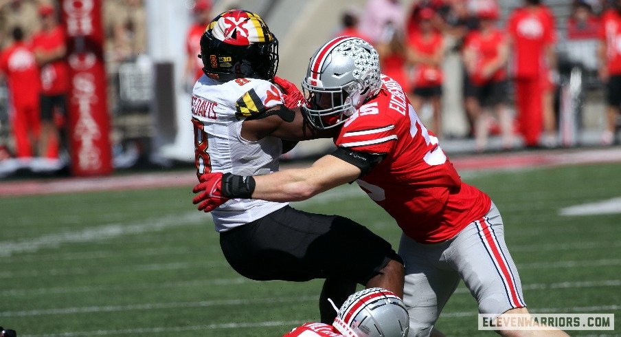 Linebacker Tommy Eichenberg of the Ohio State Buckeyes