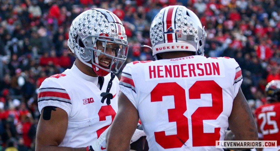 Emeka Egbuka and TreVeyon Henderson