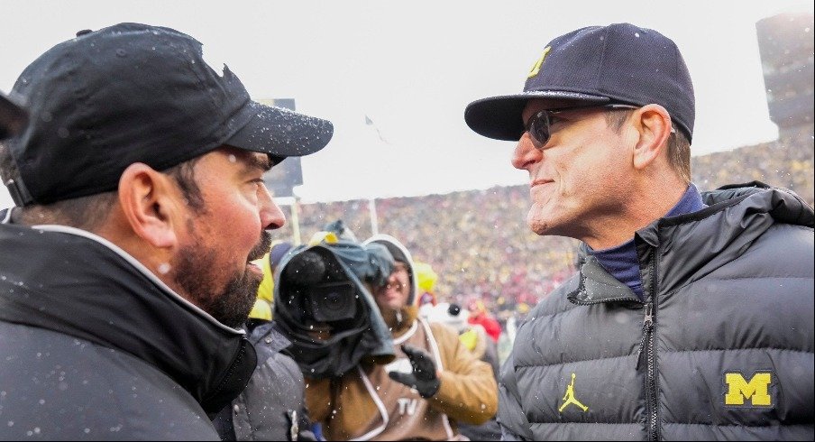 Ryan Day and Jim Harbaugh