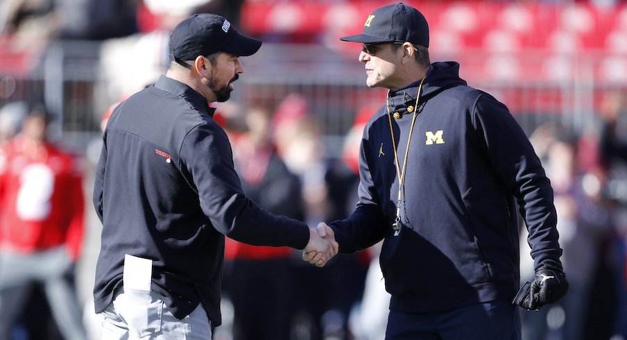 Ryan Day and Jim Harbaugh