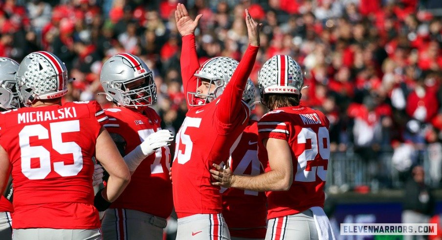 Kicker Noah Ruggles of The Ohio State University