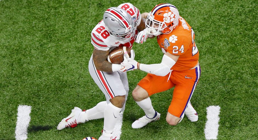 Miyan Williams vs. Clemson in Ohio State’s 2020 win.