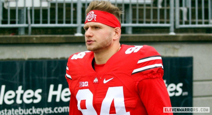 Ohio State long snapper Mason Arnold enters the transfer gate