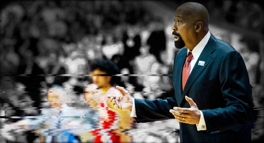 Indiana Head Coach Mike Woodson questions a call during the second half of the Indiana versus Ohio State men's basketball game at Simon Skjodt Assembly Hall on Saturday, Jan. 28, 2023.