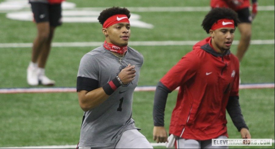 Justin Fields and C.J. Stroud
