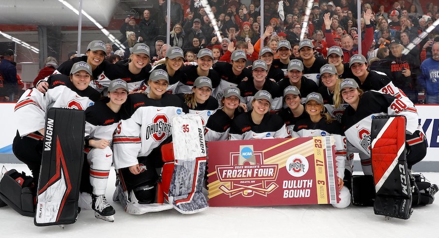 Ohio State women’s hockey celebrates its Frozen Four berth