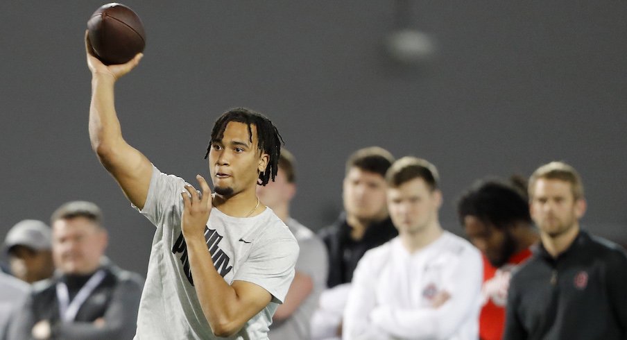 C.J. Stroud at Ohio State’s 2022 pro day