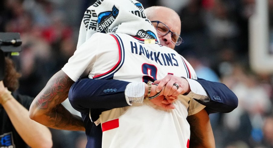 Dan Hurley and Jordan Hawkins