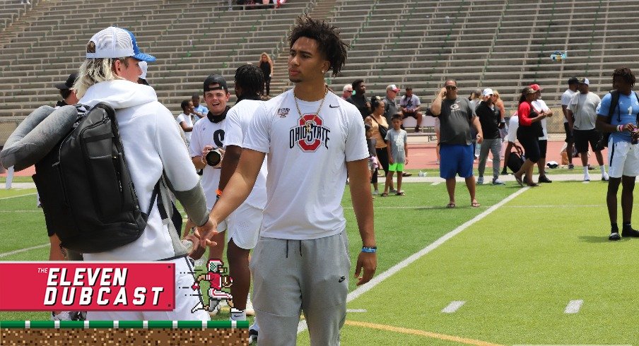 Former Ohio State quarterbacks Quinn Ewers and C.J. Stroud