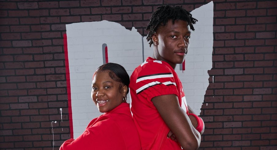 Carnell Tate and his mother, Ashley Griggs