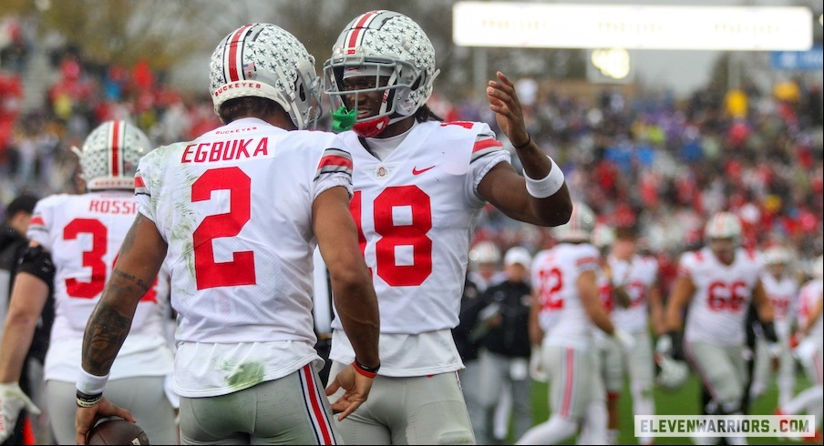 Emeka Egbuka and Marvin Harrison Jr.