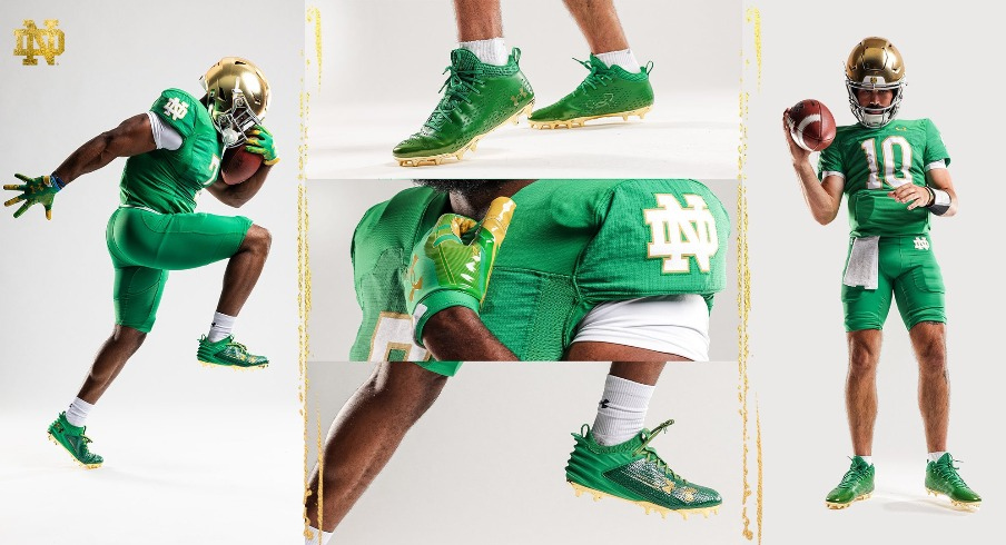 Notre Dame Head Coach Marcus Freeman Helps Reveal Alternate Green notre-dame-head-coach-marcus-freeman-helps-reveal-alternate-green