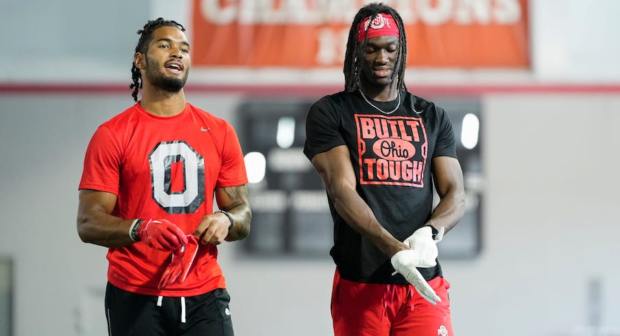 Emeka Egbuka and Marvin Harrison Jr.