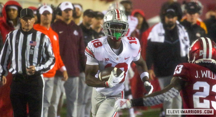 Wide receiver Marvin Harrison Jr. of the Ohio State Buckeyes