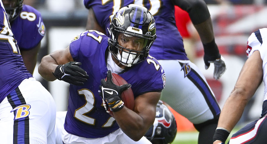 J.K. Dobbins Will Miss Entire 2023 Season After Tearing Achilles in  Baltimore Ravens' Season Opener vs. Houston Texans