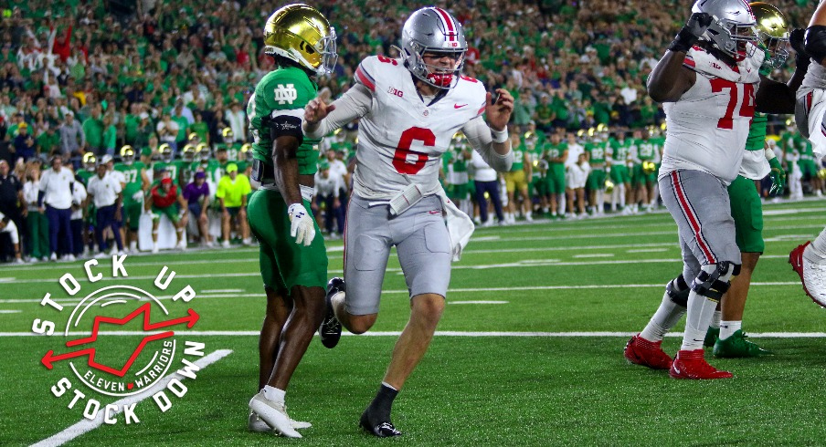 Kyle McCord against Notre Dame