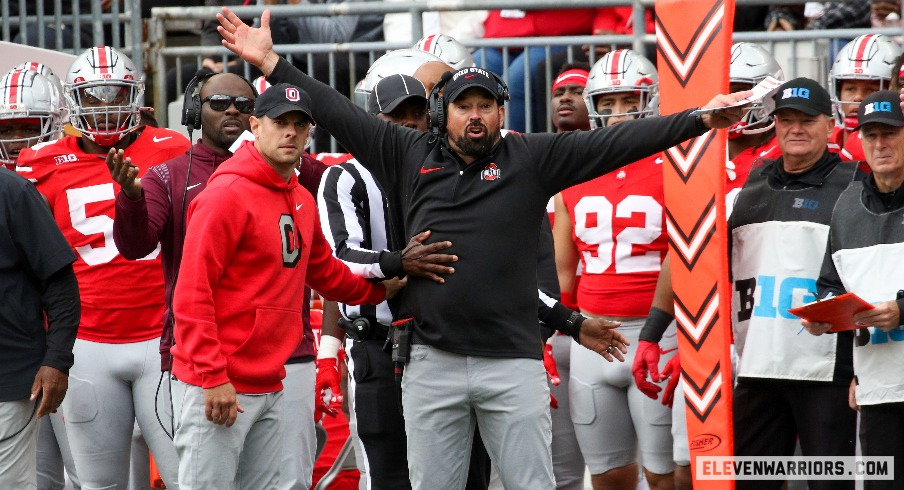 Ryan Day on the sideline