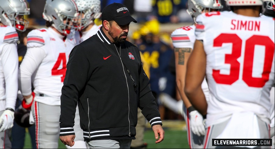 Ryan Day in the loss to Michigan