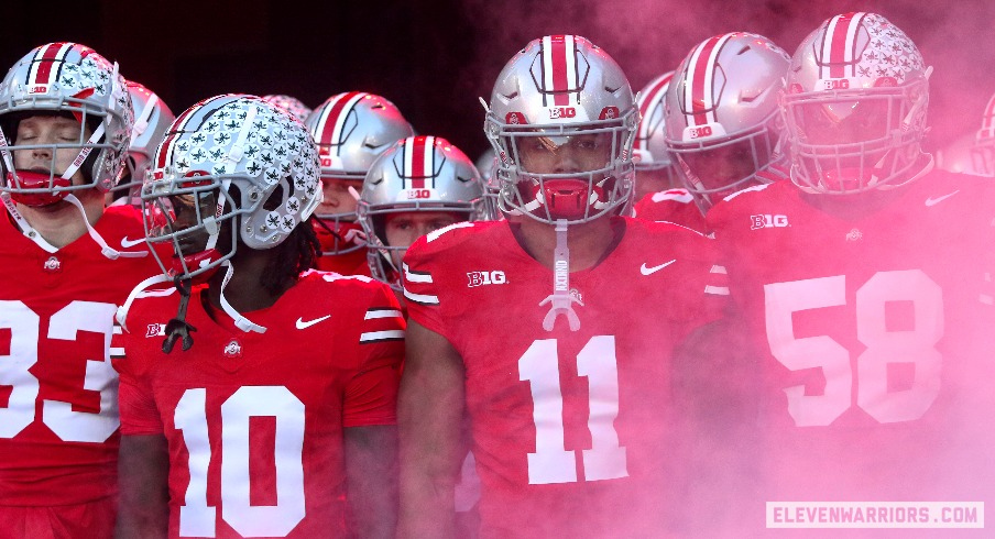 Ohio State taking the field