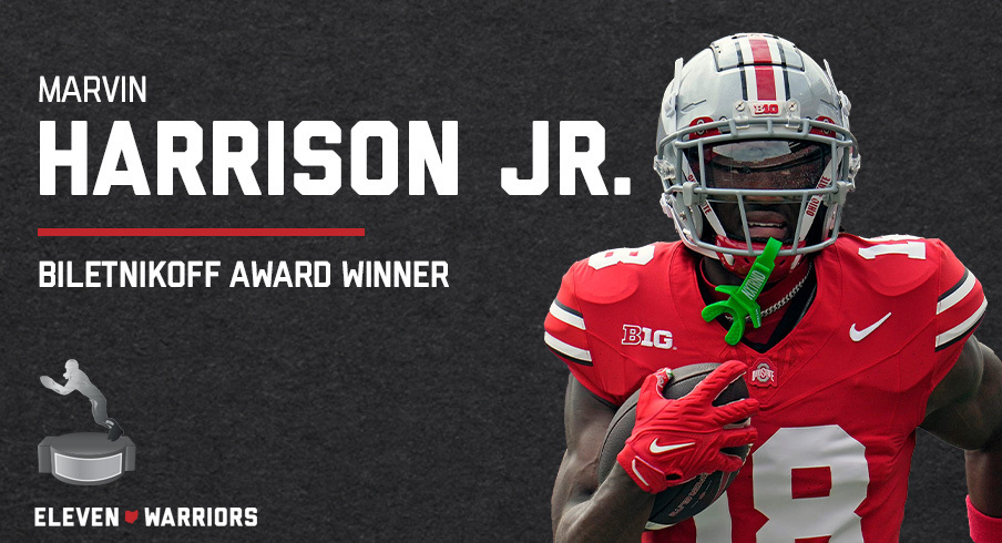 Marvin Harrison Jr. wins the Biletnikoff Award