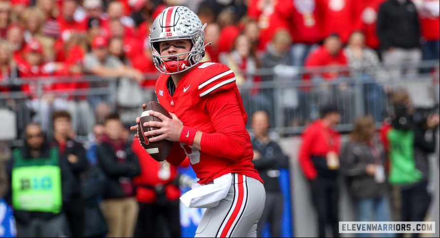 Kyle McCord in the 2022 Ohio State-Penn State game