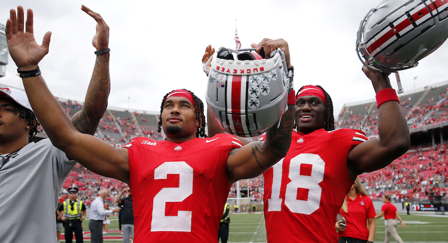 Emeka Egbuka and Marvin Harrison Jr.