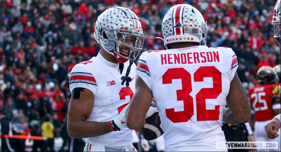 Emeka Egbuka and TreVeyon Henderson