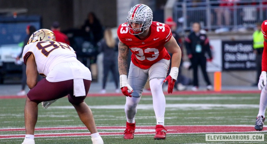 2023 Ohio State Buckeyes Futebol 44 Jt Tuimoloau 33 Jack Sawyer 4