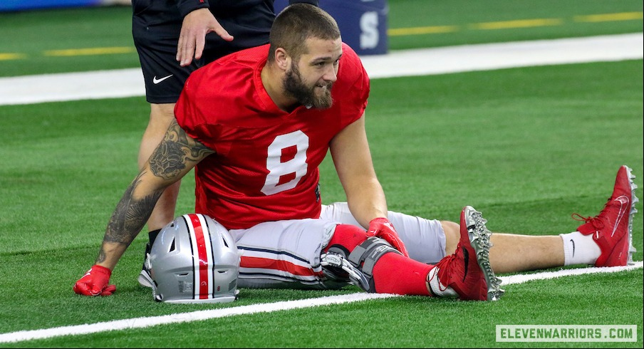 Cade Stover at Cotton Bowl practice