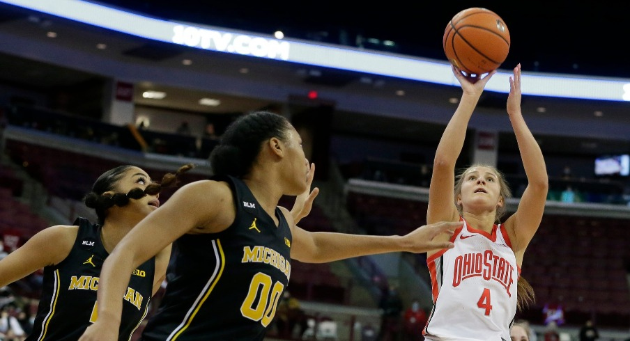 Guard Jacy Sheldon of The Ohio State Buckeyes