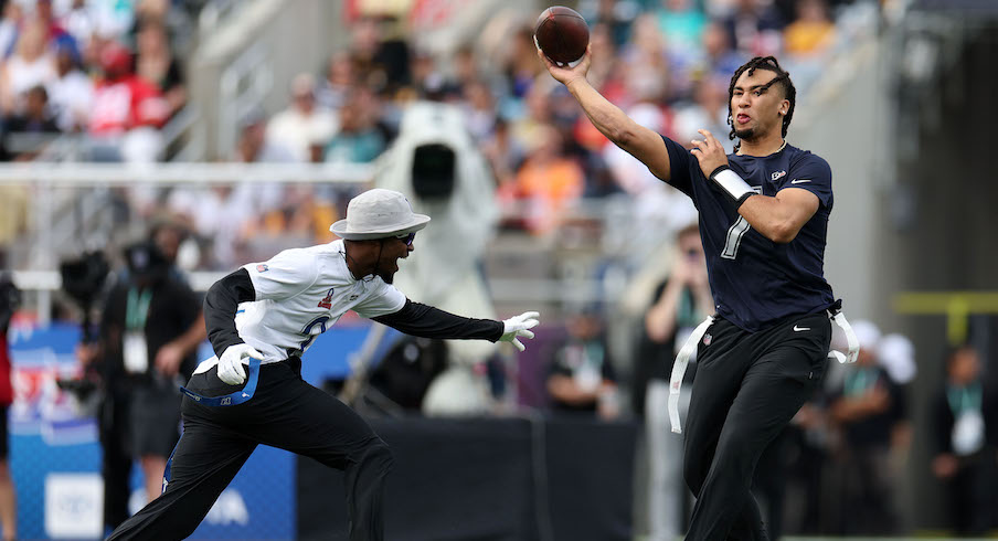 C.J. Stroud throwing in the Pro Bowl Games