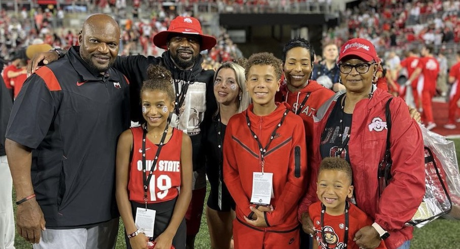 Larry and Tony Johnson with members of their family