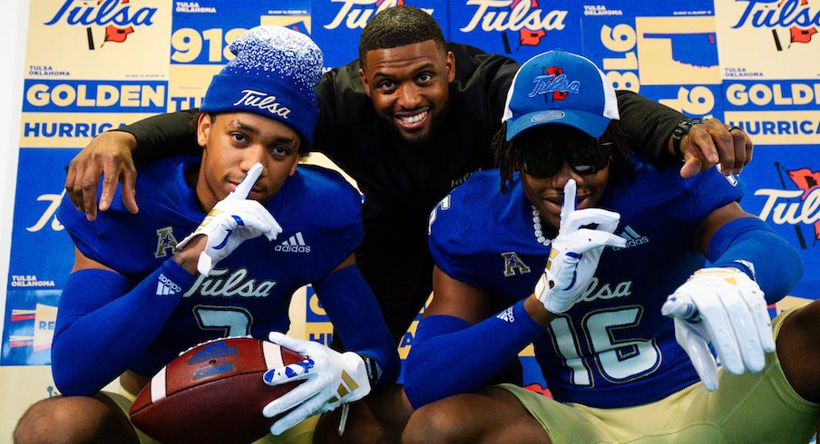 Michael Hunter with Tulsa recruits