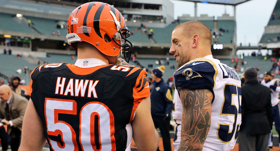 AJ Hawk and James Laurinaitis