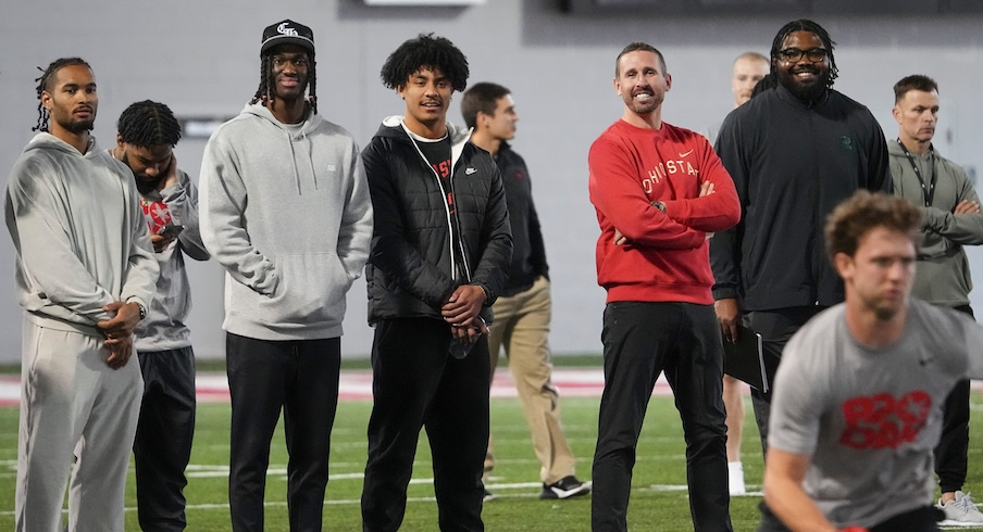 Brian Hartline and some current and former Ohio State wide receivers