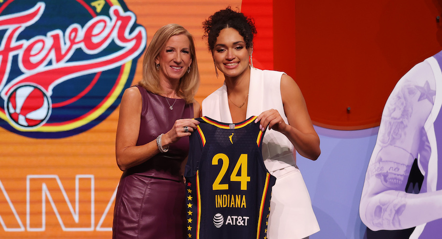 WNBA commissioner Cathy Engelbert and Celeste Taylor