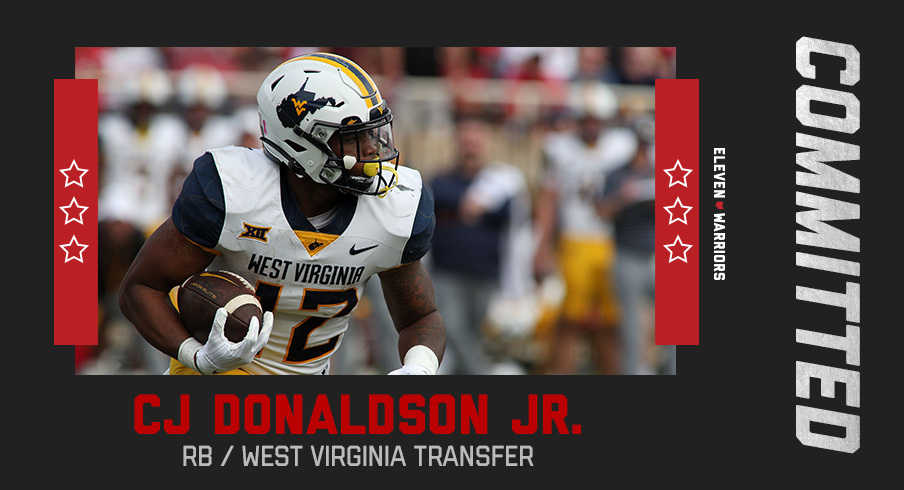 Former West Virginia Running Back CJ Donaldson Jr. Transferring to Ohio State | Eleven Warriors