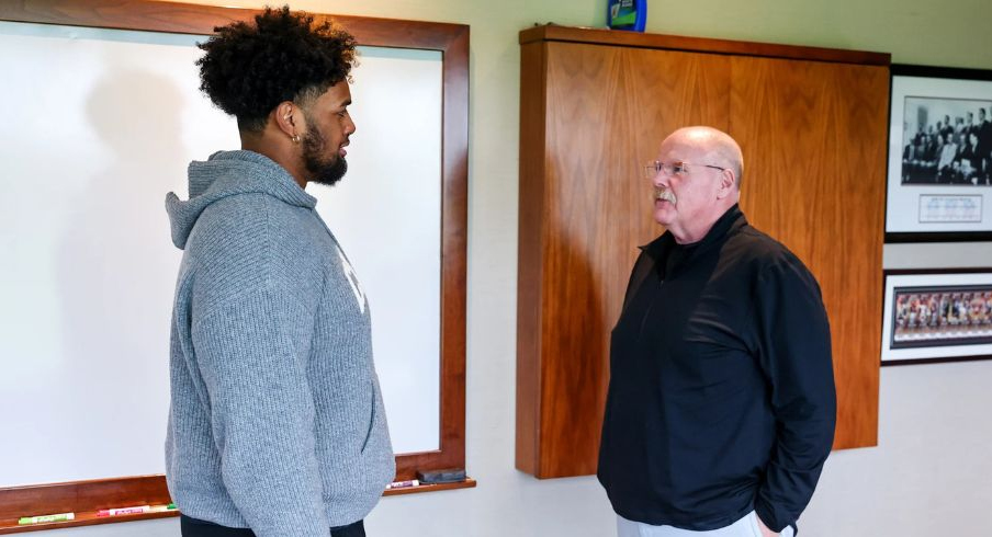 Josh Simmons and Andy Reid