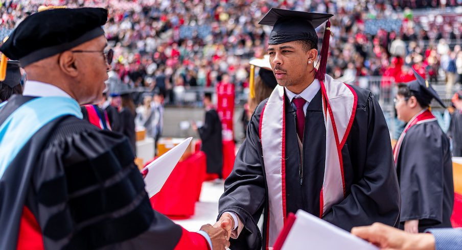Lorenzo Styles Jr. getting his diploma