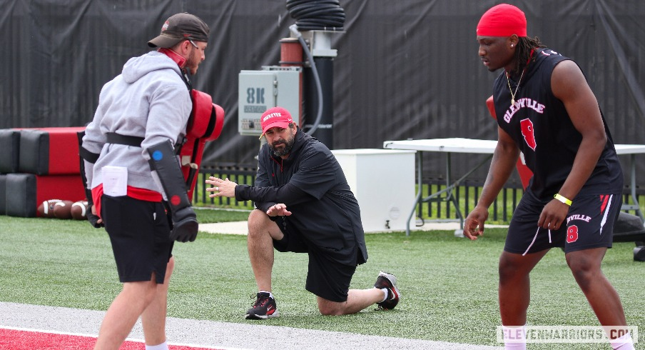 Matt Patricia and Cincere Johnson